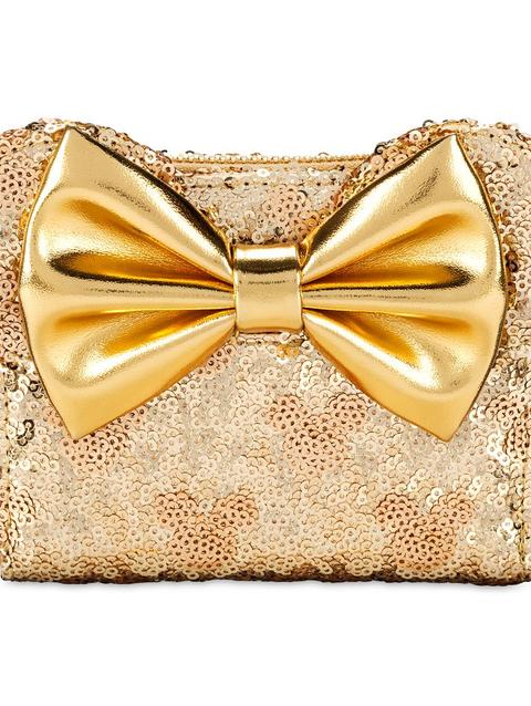 Minnie Mouse Gold Sequin Loungefly Wallet