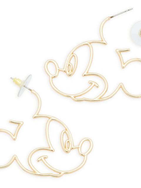 Mickey Mouse Face Hoop Earrings by BaubleBar