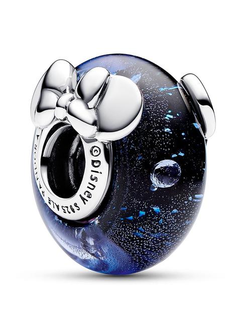 Mickey Mouse and Minnie Mouse Icon Blue Murano Glass Charm by Pandora – Fantasia