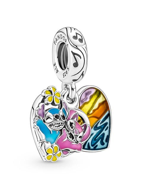 Stitch and Angel Ohana Double Dangle Charm by Pandora – Lilo & Stitch – Disney Parks