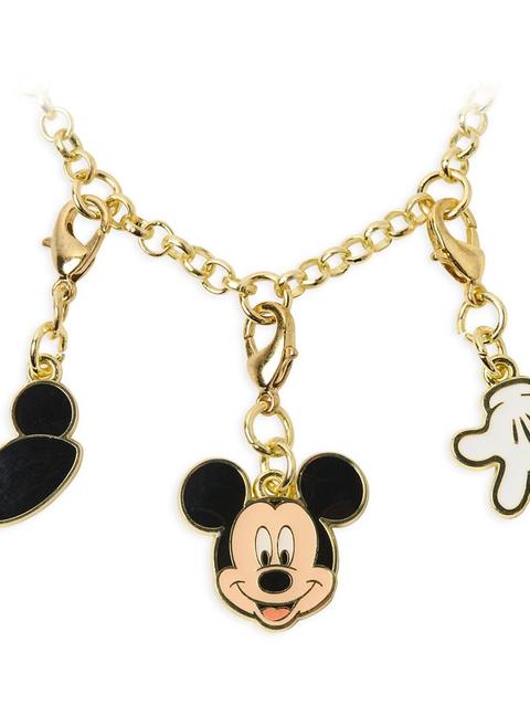 Mickey Mouse Charm Bracelet and Pouch Set