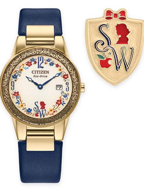 Snow White Watch with Pin Set for Women by Citizen