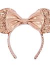 Minnie Mouse Sequined Ear Headband for Adults – Rose Gold