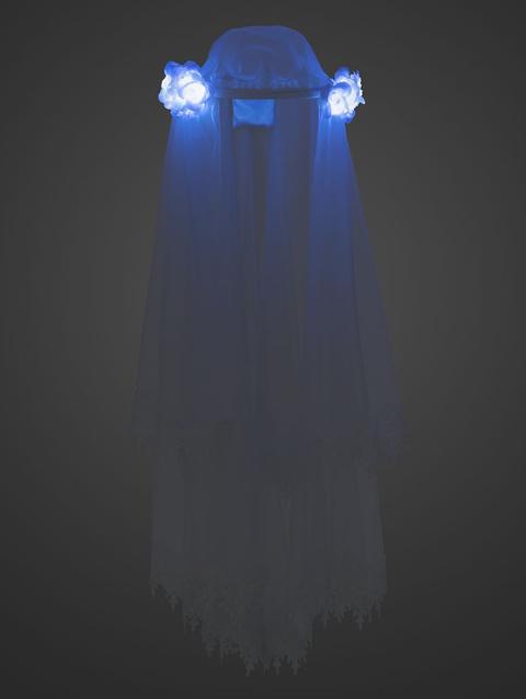 The Haunted Mansion Bride Light-Up Veil for Adults