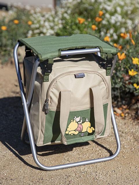 Winnie the Pooh Folding Garden Stool with Detachable Storage Tote Bag and Tools