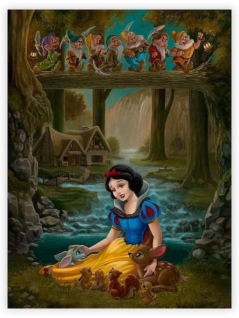 Snow White ''Snow White's Sanctuary'' Giclée by Jared Franco – Limited Edition