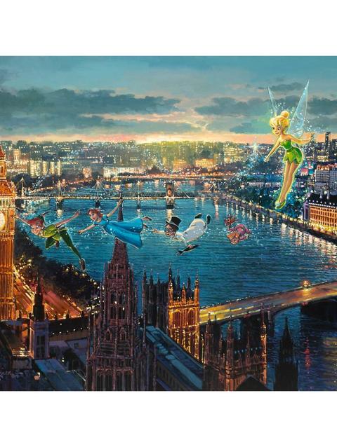 Peter Pan ''Peter Pan in London'' by Rodel Gonzalez Canvas Artwork – Limited Edition