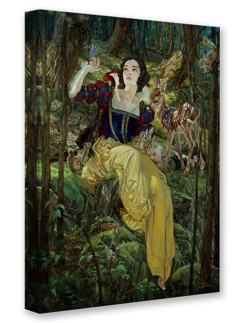 Snow White ''With a Smile and a Song'' by Heather Edwards Hand-Signed & Numbered Canvas Artwork – Limited Edition