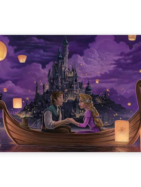 Rapunzel and Flynn ''Festival of Lights'' by Jared Franco Hand-Signed & Numbered Canvas Artwork – Limited Edition