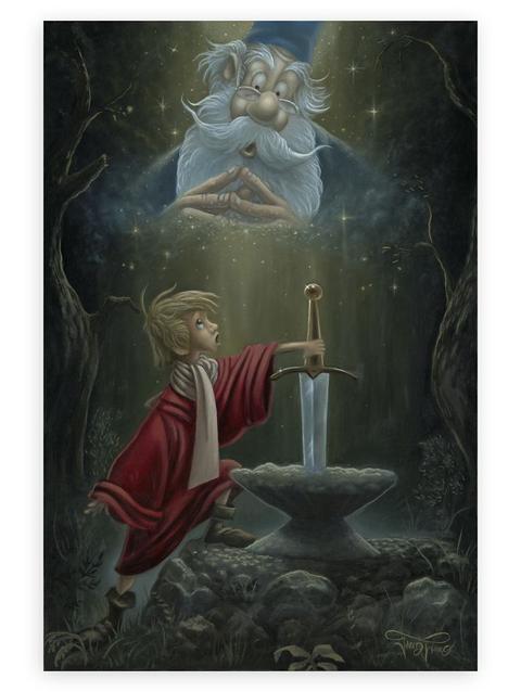 The Sword in the Stone ''Hail King Arthur'' by Jared Franco Hand-Signed & Numbered Canvas Artwork – Limited Edition