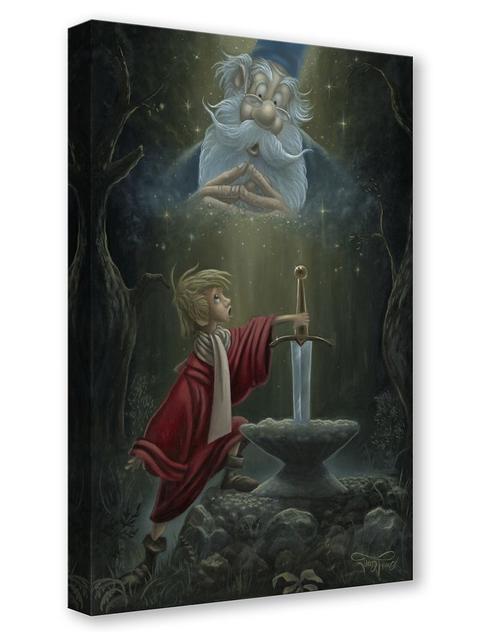 The Sword in the Stone ''Hail King Arthur'' by Jared Franco Hand-Signed & Numbered Canvas Artwork – Limited Edition