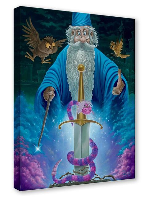 The Sword in the Stone ''Merlin's Domain'' by Jared Franco Hand-Signed & Numbered Canvas Artwork – Limited Edition