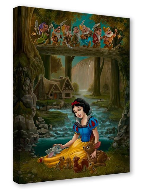 Snow White and the Seven Dwarfs ''Snow White's Sanctuary'' by Jared Franco Hand-Signed & Numbered Canvas Artwork – Limited Edition