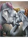 Dumbo and Mrs. Jumbo ''Together at Last'' by Jared Franco Hand-Signed & Numbered Canvas Artwork – Limited Edition