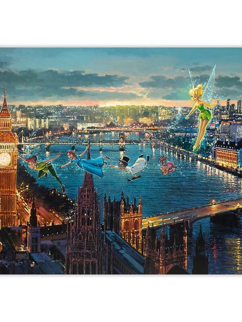 Peter Pan ''Peter Pan in London'' Signed Giclée by Rodel Gonzalez – Limited Edition