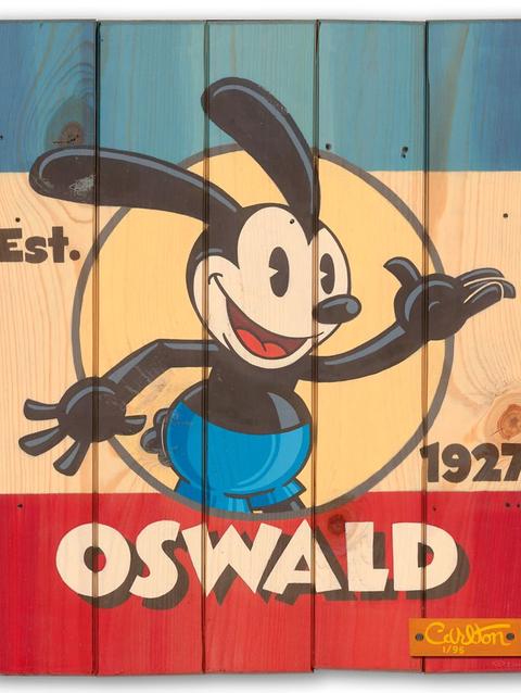 Oswald the Lucky Rabbit ''American Classic'' Signed Giclée on Wood by Trevor Carlton – Limited Edition