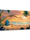 Stitch ''Sunset Serenade'' Canvas Artwork by Rob Kaz – 10'' x 20'' – Limited Edition