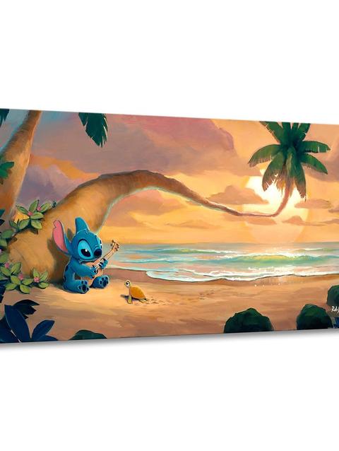 Stitch ''Sunset Serenade'' Canvas Artwork by Rob Kaz – 10'' x 20'' – Limited Edition