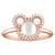 Mickey Mouse Icon Pearl Ring by Rebecca Hook – Rose Gold