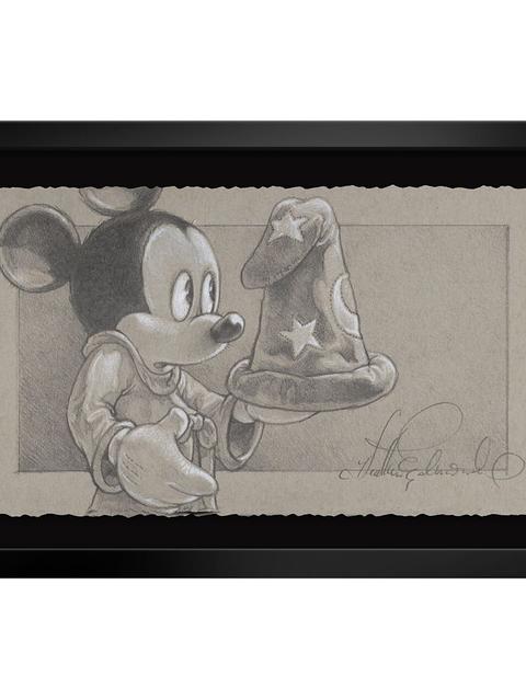 Sorcerer Mickey Mouse ''The Power, It's Different—I Like It'' Framed Print by Heather Edwards – Fantasia – Signed Limited Edition