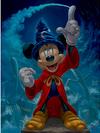 Sorcerer Mickey Mouse ''Casting Magic'' Canvas Artwork by Jared Franco – Limited Edition