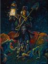 The Haunted Mansion ''The Caretaker'' Canvas Artwork by Craig Skaggs – 24'' x 18'' – Limited Edition