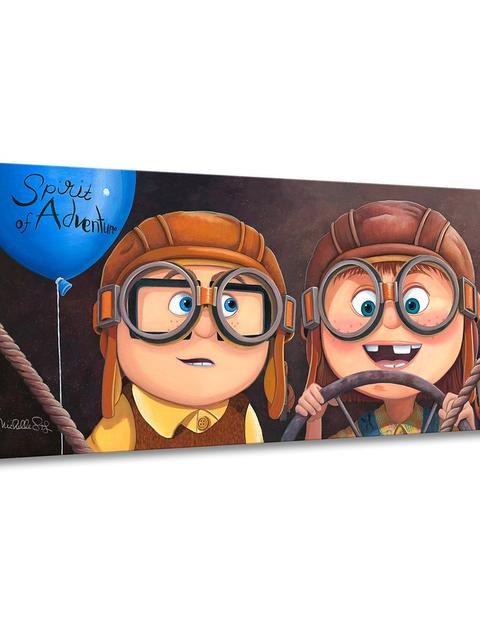 Up ''Adventure Awaits'' Canvas Artwork by Michelle St.Laurent – 14'' x 32'' – Limited Edition