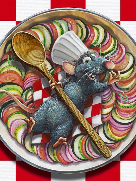 Ratatouille ''Little Chef'' Canvas Artwork by Craig Skaggs – Limited Edition