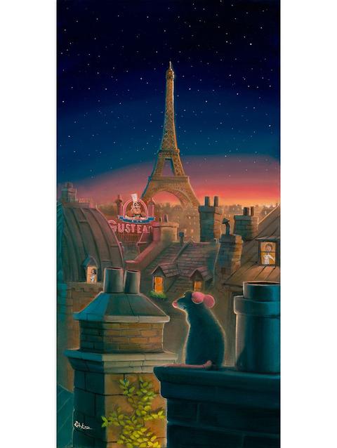 Ratatouille ''A Taste of Paris'' Canvas Artwork by Rob Kaz – 20'' x 10'' – Limited Edition