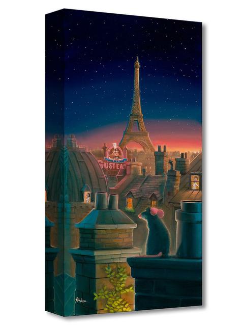 Ratatouille ''A Taste of Paris'' Canvas Artwork by Rob Kaz – 20'' x 10'' – Limited Edition