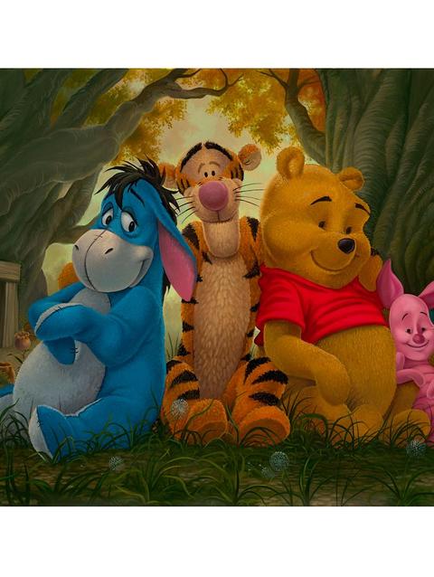 Winnie the Pooh and Pals ''Pooh and His Pals'' Canvas Artwork by Jared Franco – 12'' x 16'' – Limited Edition