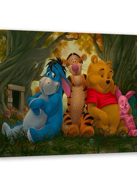 Winnie the Pooh and Pals ''Pooh and His Pals'' Canvas Artwork by Jared Franco – 12'' x 16'' – Limited Edition