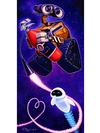 WALL•E ''WALL•E and EVE'' Canvas Artwork by Tim Rogerson – Limited Edition