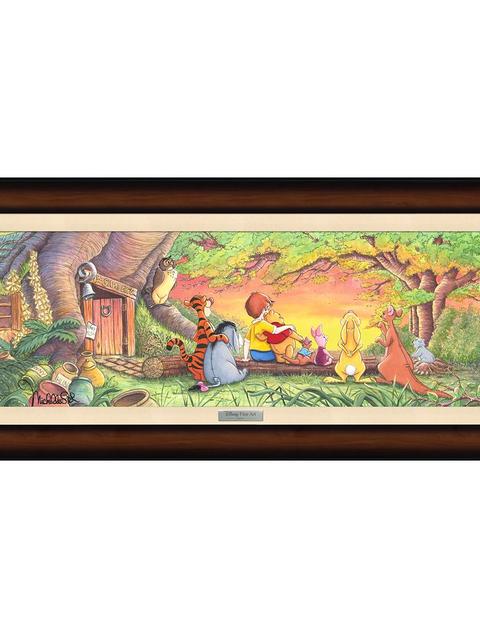 Winnie the Pooh and Pals ''Sunset in the Woods'' Framed Canvas Artwork by Michelle St.Laurent – Limited Edition