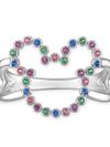 Mickey Mouse Icon Multi-Colored Gems Ring by Rebecca Hook