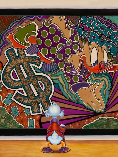 Scrooge McDuck ''The Art Investment'' Gallery Wrapped Canvas by Denyse Klette – Limited Edition