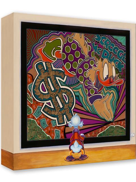 Scrooge McDuck ''The Art Investment'' Gallery Wrapped Canvas by Denyse Klette – Limited Edition