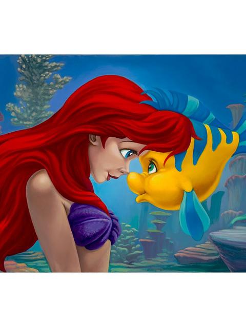 The Little Mermaid ''Best Friends'' Gallery Wrapped Canvas by Jared Franco – Limited Edition