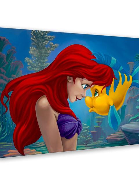 The Little Mermaid ''Best Friends'' Gallery Wrapped Canvas by Jared Franco – Limited Edition