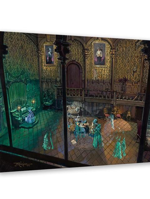 The Haunted Mansion ''Foolish Mortals'' Gallery Wrapped Canvas by Rodel Gonzalez – Limited Edition