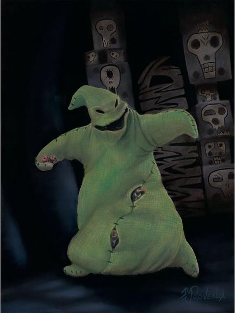 Oogie Boogie ''Snake Eyes'' Gallery Wrapped Canvas by Michael Provenza – The Nightmare Before Christmas – Limited Edition