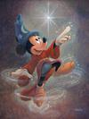 Sorcerer Mickey Mouse ''Swept Up in the Magic'' Gallery Wrapped Canvas by Bret Iwan – Fantasia – Limited Edition