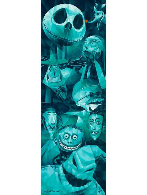 The Nightmare Before Christmas ''Faces of Halloween Town'' Gallery Wrapped Canvas by Tom Matousek – Limited Edition