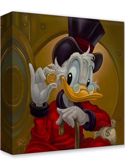 Scrooge McDuck ''Lavish Life'' Gallery Wrapped Canvas by Jared Franco – Limited Edition