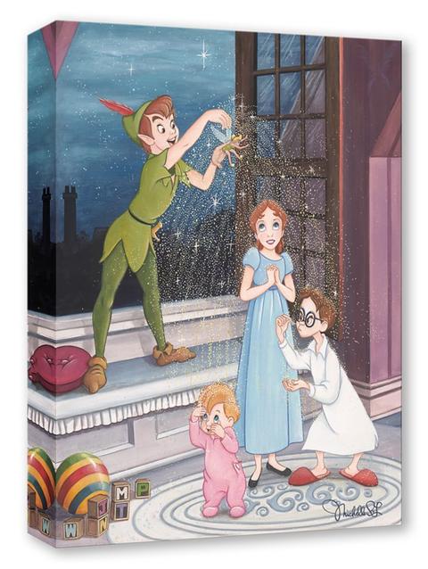 Peter Pan ''Just a Little Pixie Dust'' Gallery Wrapped Canvas by Michelle St.Laurent – Limited Edition