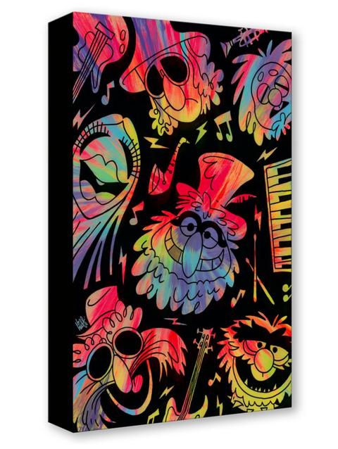 The Electric Mayhem ''Psychedelic Mayhem'' Gallery Wrapped Canvas by Beau Hufford – The Muppet Show – Limited Edition