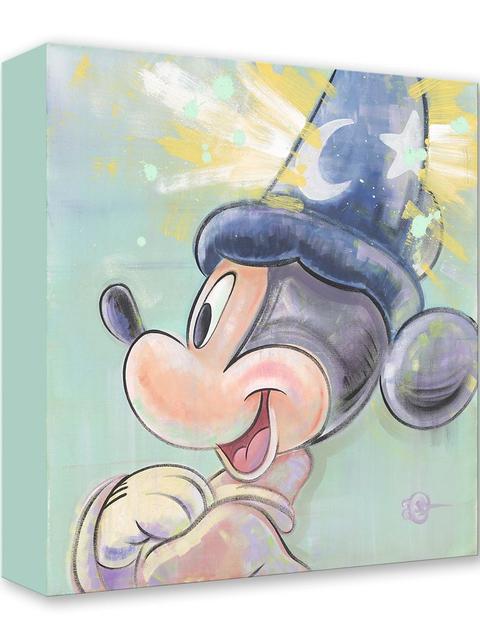 Sorcerer Mickey Mouse ''Magic Mural'' Gallery Wrapped Canvas by Dom Corona – Fantasia – Limited Edition