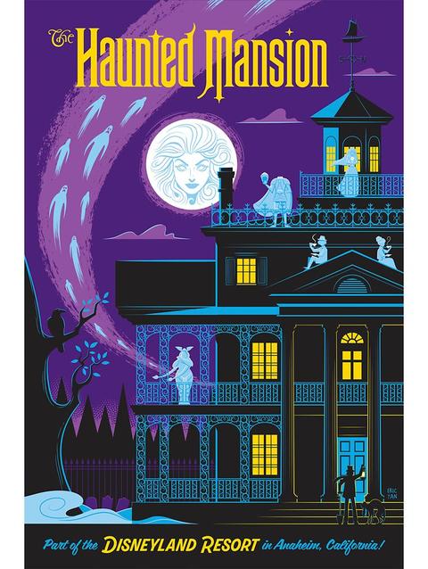 The Haunted Mansion ''Disneyland's Haunted Mansion'' Gallery Wrapped Canvas by Eric Tan – Limited Edition