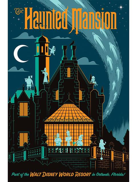 The Haunted Mansion ''Magic Kingdom's Haunted Mansion'' Gallery Wrapped Canvas by Eric Tan – Limited Edition