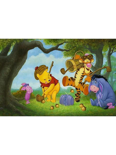 Winnie the Pooh and Pals ''Pooh Over Par'' Gallery Wrapped Canvas by Tim Rogerson – Limited Edition